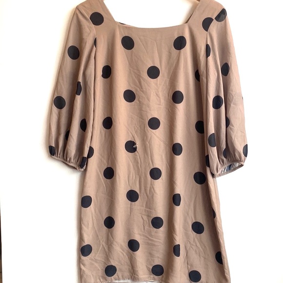 (A1) Amanda Uprichard Walsh Polka Dot Shift Dress, Size M - Picture 2 of 15